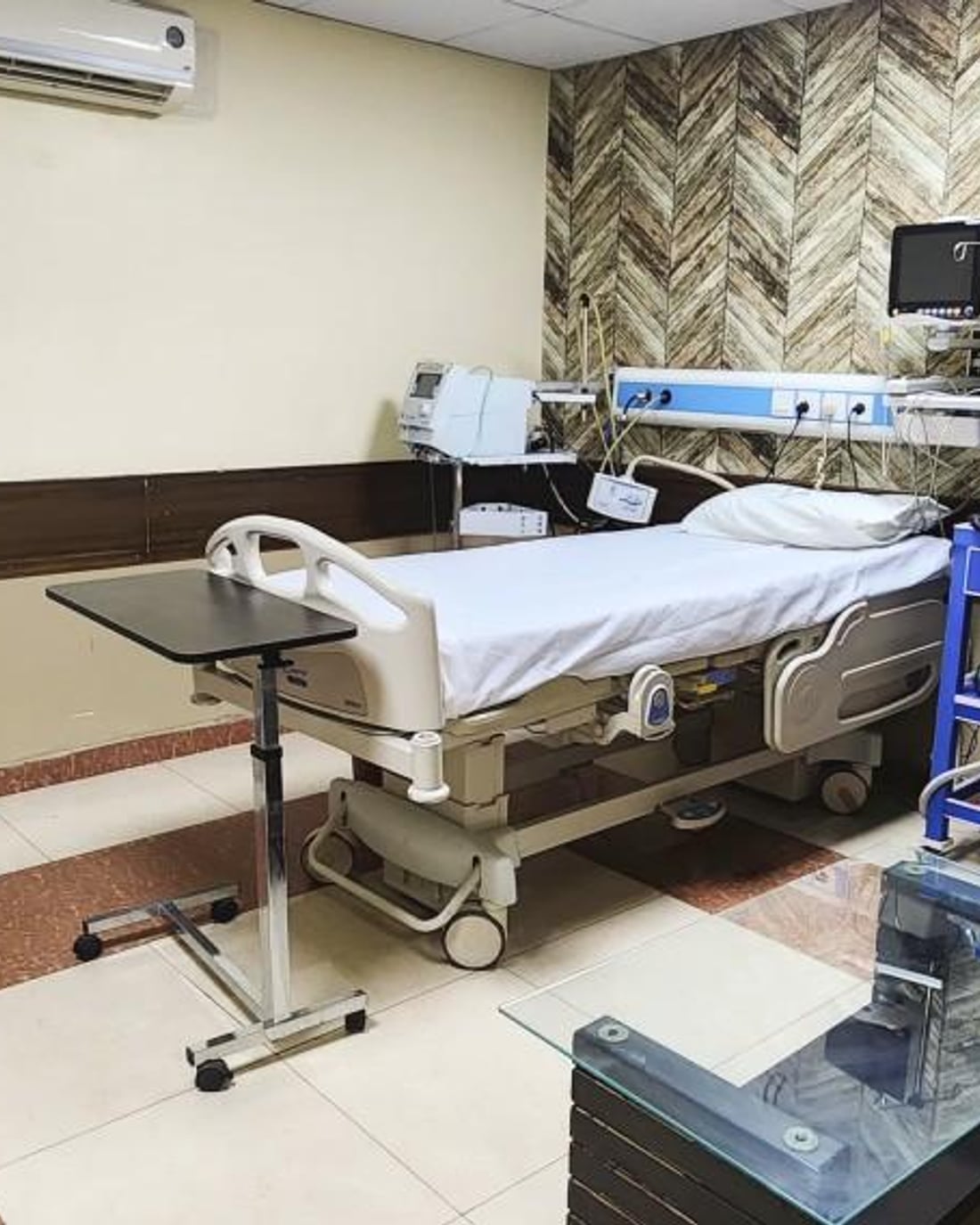 Intensive care bay with continuous monitoring at Reliance Hospital