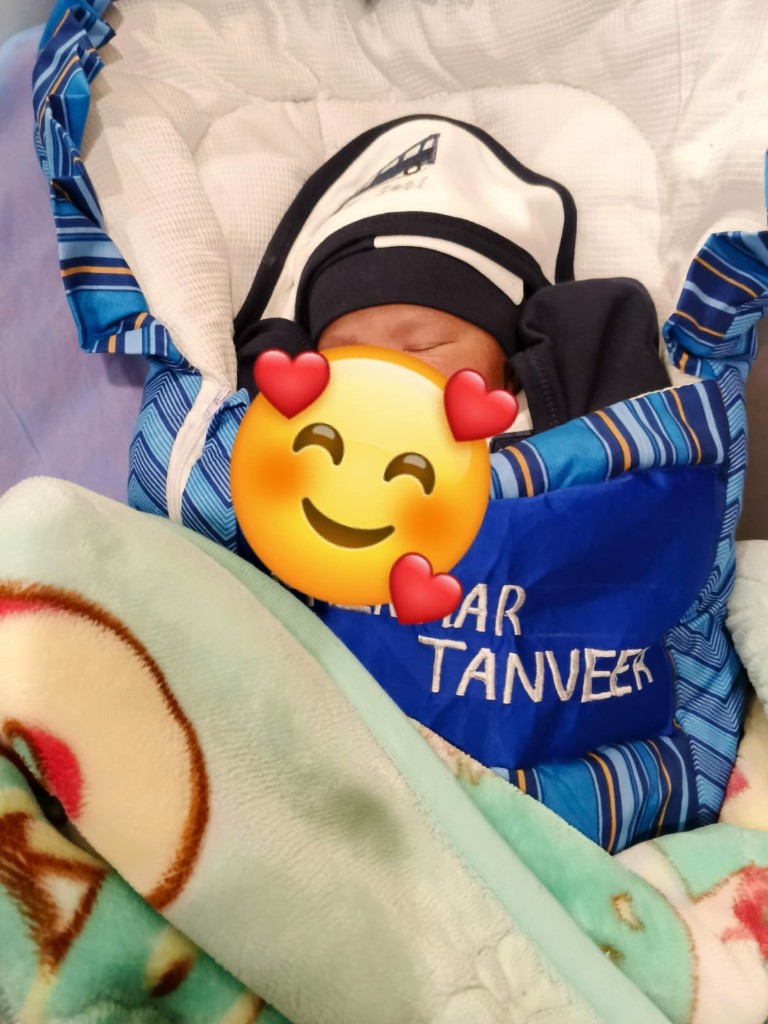 Newborn baby girl after delivery at Reliance Hospital under the Motherhood Premium Package